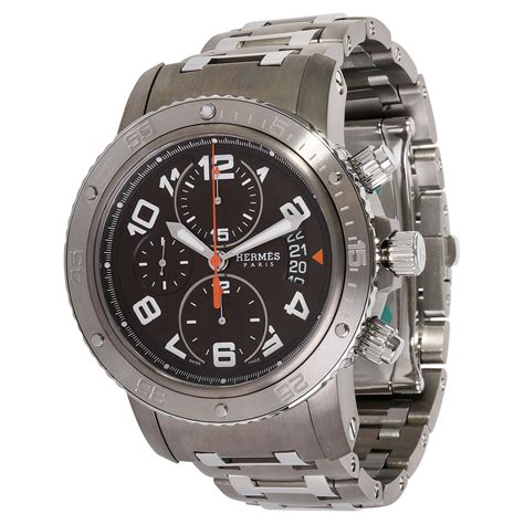 hermes clipper titanium|hermes clipper chronograph watch prices.